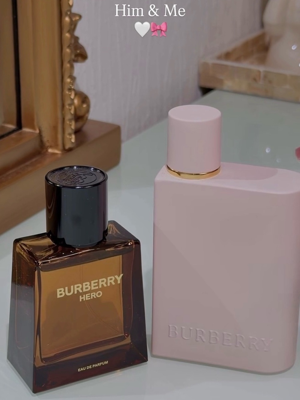 His and Hers Burberry Fragrance Minis set with Burberry Pouch